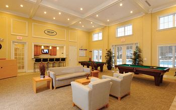 Community center with lounge, billiards and business center